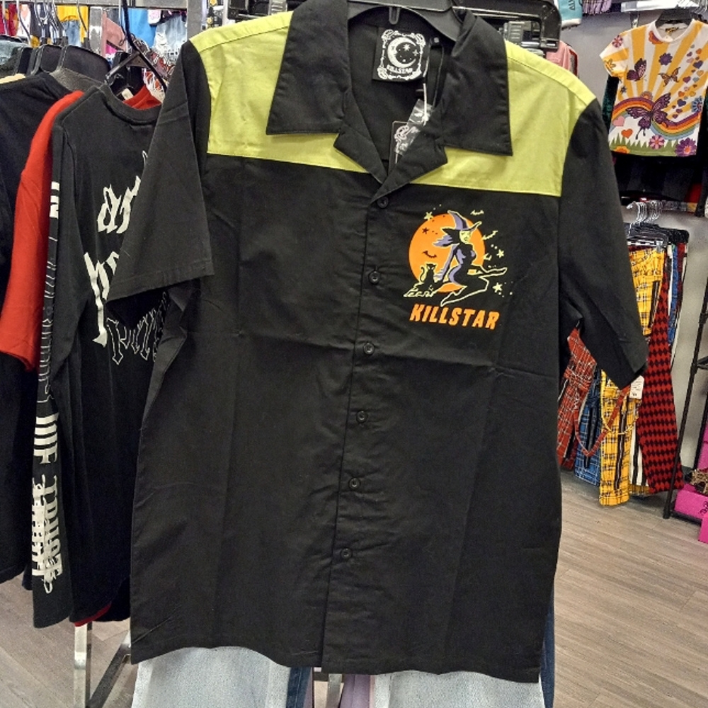 Mens sz'd unisex witch queen bowling top! Killstar goth wear! Nwt!